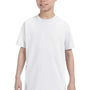 Jerzees Youth Dri-Power Moisture Wicking Short Sleeve Crewneck T-Shirt - White