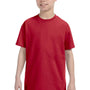Jerzees Youth Dri-Power Moisture Wicking Short Sleeve Crewneck T-Shirt - True Red
