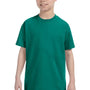 Jerzees Youth Dri-Power Moisture Wicking Short Sleeve Crewneck T-Shirt - Jade Green