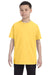 Jerzees 29B Youth Dri-Power Moisture Wicking Short Sleeve Crewneck T-Shirt Island Yellow Front