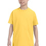 Jerzees Youth Dri-Power Moisture Wicking Short Sleeve Crewneck T-Shirt - Island Yellow