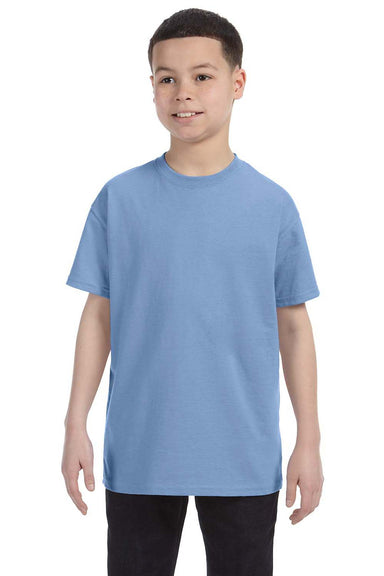 Jerzees 29B Youth Dri-Power Moisture Wicking Short Sleeve Crewneck T-Shirt Light Blue Front