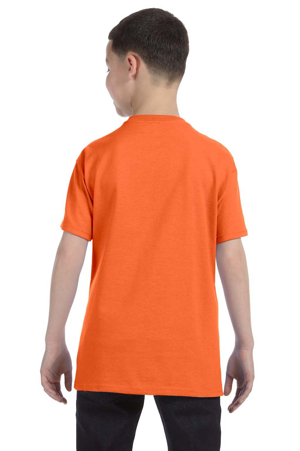 Jerzees 29B Youth Dri-Power Moisture Wicking Short Sleeve Crewneck T-Shirt Tennessee Orange Back