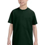 Jerzees Youth Dri-Power Moisture Wicking Short Sleeve Crewneck T-Shirt - Forest Green