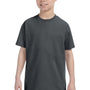 Jerzees Youth Dri-Power Moisture Wicking Short Sleeve Crewneck T-Shirt - Charcoal Grey