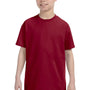 Jerzees Youth Dri-Power Moisture Wicking Short Sleeve Crewneck T-Shirt - Cardinal Red