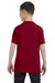 Jerzees 29B Youth Dri-Power Moisture Wicking Short Sleeve Crewneck T-Shirt Cardinal Red Back
