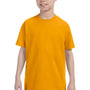 Jerzees Youth Dri-Power Moisture Wicking Short Sleeve Crewneck T-Shirt - Gold