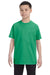 Jerzees 29B Youth Dri-Power Moisture Wicking Short Sleeve Crewneck T-Shirt Kelly Green Front