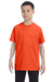 Jerzees 29B Youth Dri-Power Moisture Wicking Short Sleeve Crewneck T-Shirt Burnt Orange Front