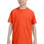 Jerzees Youth Dri-Power Moisture Wicking Short Sleeve Crewneck T-Shirt - Burnt Orange