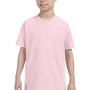 Jerzees Youth Dri-Power Moisture Wicking Short Sleeve Crewneck T-Shirt - Classic Pink