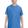 Jerzees Youth Dri-Power Moisture Wicking Short Sleeve Crewneck T-Shirt - Columbia Blue