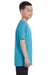 Jerzees 29B Youth Dri-Power Moisture Wicking Short Sleeve Crewneck T-Shirt Aquatic Blue Side