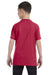 Jerzees 29B Youth Dri-Power Moisture Wicking Short Sleeve Crewneck T-Shirt Heather Red Back