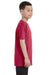 Jerzees 29B Youth Dri-Power Moisture Wicking Short Sleeve Crewneck T-Shirt Heather Red Side