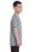 Jerzees 29B Youth Dri-Power Moisture Wicking Short Sleeve Crewneck T-Shirt Heather Grey Side