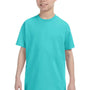 Jerzees Youth Dri-Power Moisture Wicking Short Sleeve Crewneck T-Shirt - Scuba Blue