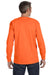 Jerzees 29L Mens Dri-Power Moisture Wicking Long Sleeve Crewneck T-Shirt Safety Orange Back