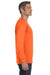Jerzees 29L Mens Dri-Power Moisture Wicking Long Sleeve Crewneck T-Shirt Safety Orange Side