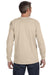 Jerzees 29L Mens Dri-Power Moisture Wicking Long Sleeve Crewneck T-Shirt Sandstone Brown Back