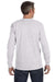 Jerzees 29L Mens Dri-Power Moisture Wicking Long Sleeve Crewneck T-Shirt Ash Grey Back