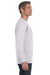 Jerzees 29L Mens Dri-Power Moisture Wicking Long Sleeve Crewneck T-Shirt Ash Grey Side