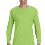 Jerzees Mens Dri-Power Moisture Wicking Long Sleeve Crewneck T-Shirt - Neon Green
