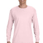 Jerzees Mens Dri-Power Moisture Wicking Long Sleeve Crewneck T-Shirt - Classic Pink