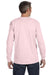 Jerzees 29L Mens Dri-Power Moisture Wicking Long Sleeve Crewneck T-Shirt Classic Pink Back