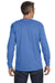 Jerzees 29L Mens Dri-Power Moisture Wicking Long Sleeve Crewneck T-Shirt Columbia Blue Back