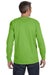 Jerzees 29L Mens Dri-Power Moisture Wicking Long Sleeve Crewneck T-Shirt Kiwi Green Back