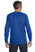 Jerzees 29L Mens Dri-Power Moisture Wicking Long Sleeve Crewneck T-Shirt Royal Blue Back