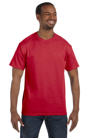 Jerzees 29M Mens Dri-Power Moisture Wicking Short Sleeve Crewneck T-Shirt Red Front