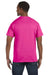 Jerzees 29M Mens Dri-Power Moisture Wicking Short Sleeve Crewneck T-Shirt Cyber Pink Back
