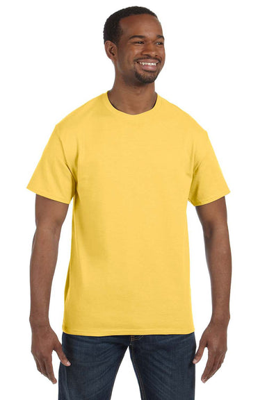 Jerzees 29M Mens Dri-Power Moisture Wicking Short Sleeve Crewneck T-Shirt Island Yellow Front