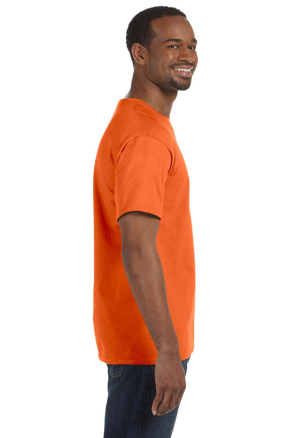 Jerzees 29M Mens Dri-Power Moisture Wicking Short Sleeve Crewneck T-Shirt Tennessee Orange Side