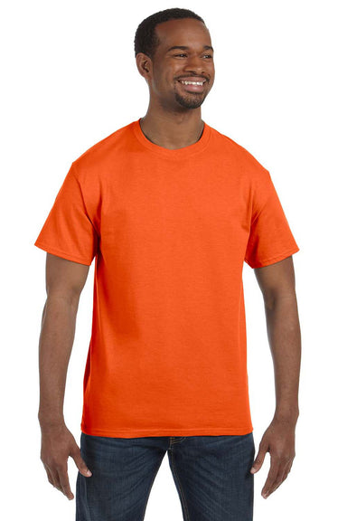 Jerzees 29M Mens Dri-Power Moisture Wicking Short Sleeve Crewneck T-Shirt Safety Orange Front