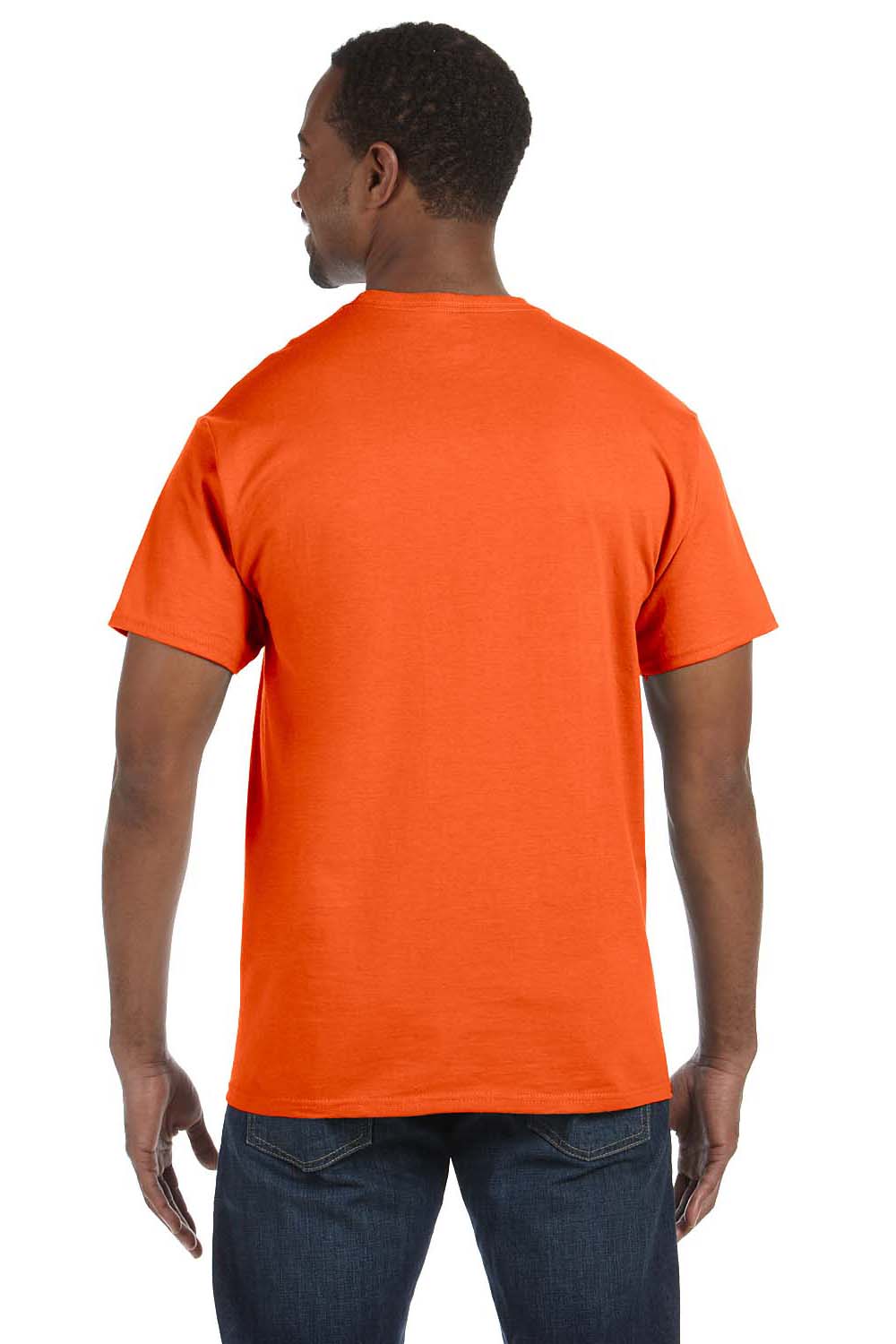— Sleeve Safety Jerzees Crewneck Moisture 29M/29MR/29MT Short Orange T-Shirt Mens Dri-Power Wicking