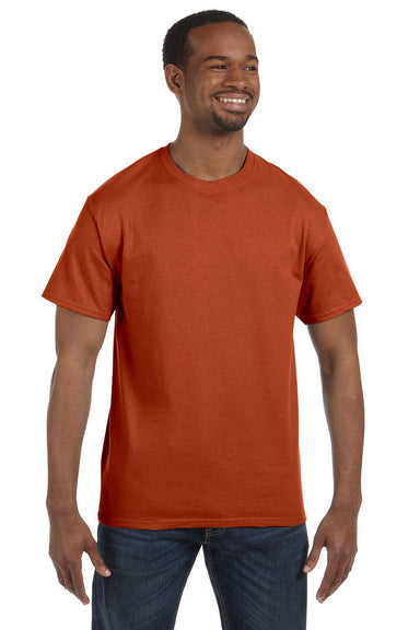 Jerzees 29M Mens Dri-Power Moisture Wicking Short Sleeve Crewneck T-Shirt Texas Orange Front