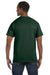 Jerzees 29M Mens Dri-Power Moisture Wicking Short Sleeve Crewneck T-Shirt Forest Green Back