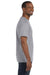 Jerzees 29M Mens Dri-Power Moisture Wicking Short Sleeve Crewneck T-Shirt Oxford Grey Side