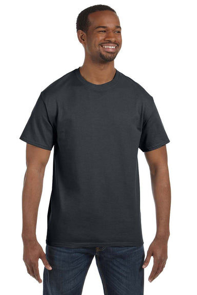 Jerzees 29M Mens Dri-Power Moisture Wicking Short Sleeve Crewneck T-Shirt Charcoal Grey Front