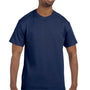 Jerzees Mens Dri-Power Moisture Wicking Short Sleeve Crewneck T-Shirt - Navy Blue