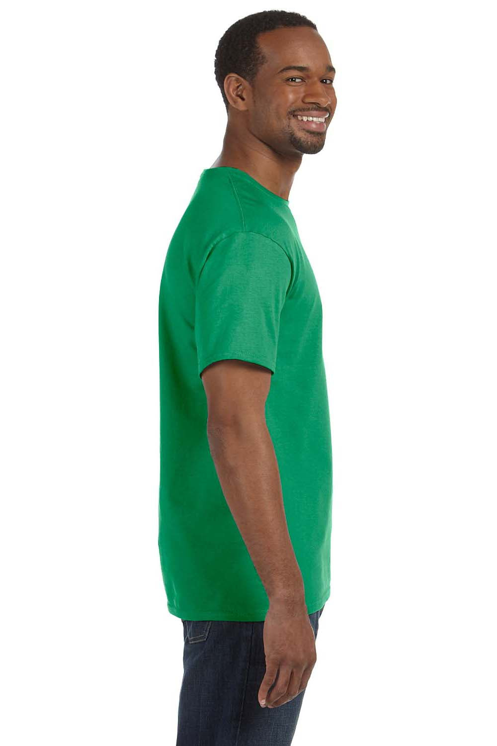Jerzees 29M Mens Dri-Power Moisture Wicking Short Sleeve Crewneck T-Shirt Kelly Green Side