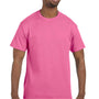 Jerzees Mens Dri-Power Moisture Wicking Short Sleeve Crewneck T-Shirt - Neon Pink