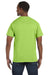 Jerzees 29M Mens Dri-Power Moisture Wicking Short Sleeve Crewneck T-Shirt Neon Green Back
