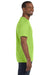 Jerzees 29M Mens Dri-Power Moisture Wicking Short Sleeve Crewneck T-Shirt Neon Green Side