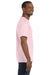 Jerzees 29M Mens Dri-Power Moisture Wicking Short Sleeve Crewneck T-Shirt Classic Pink Side