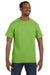 Jerzees 29M Mens Dri-Power Moisture Wicking Short Sleeve Crewneck T-Shirt Kiwi Green Front